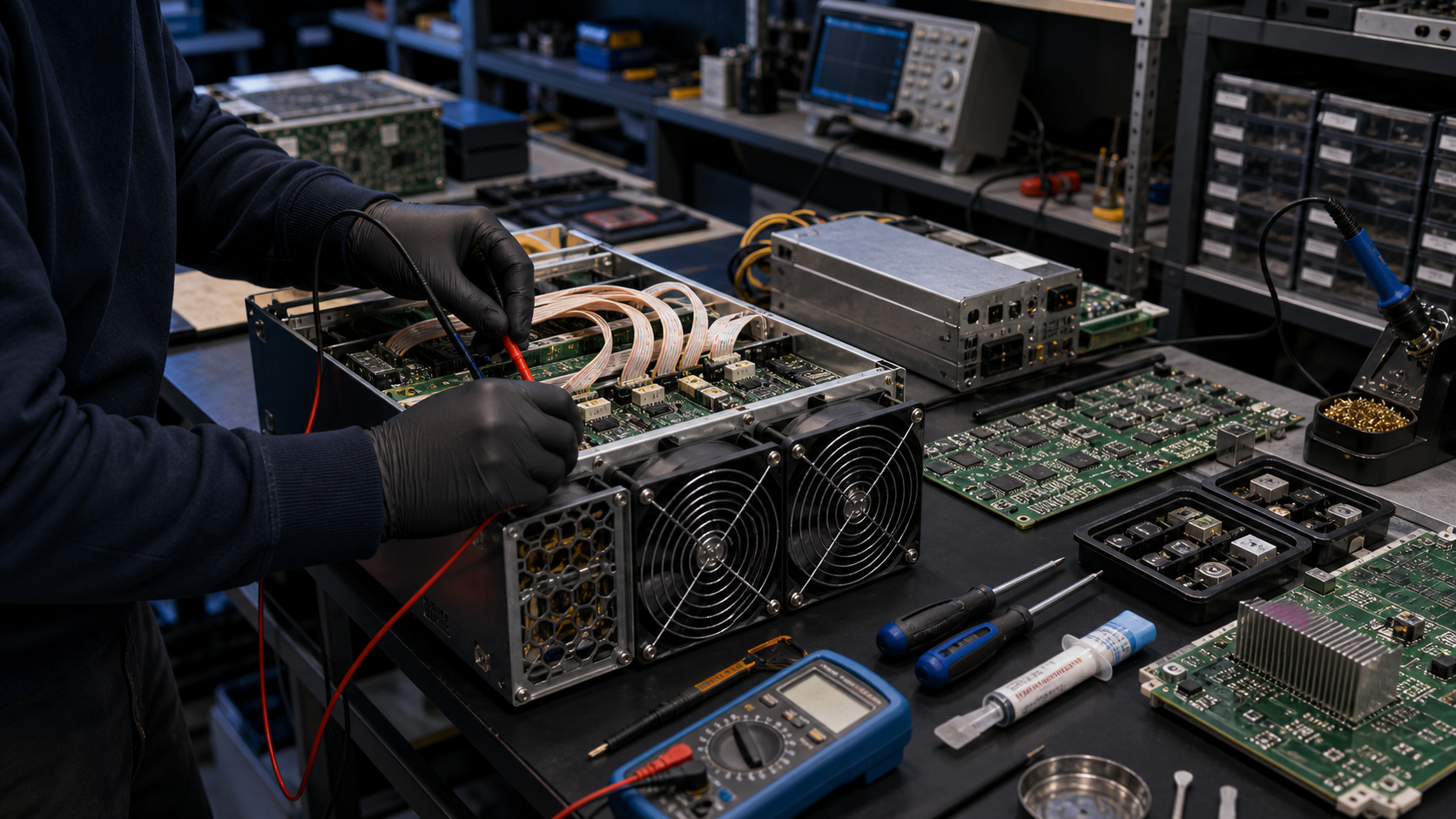 ASIC repair support bench