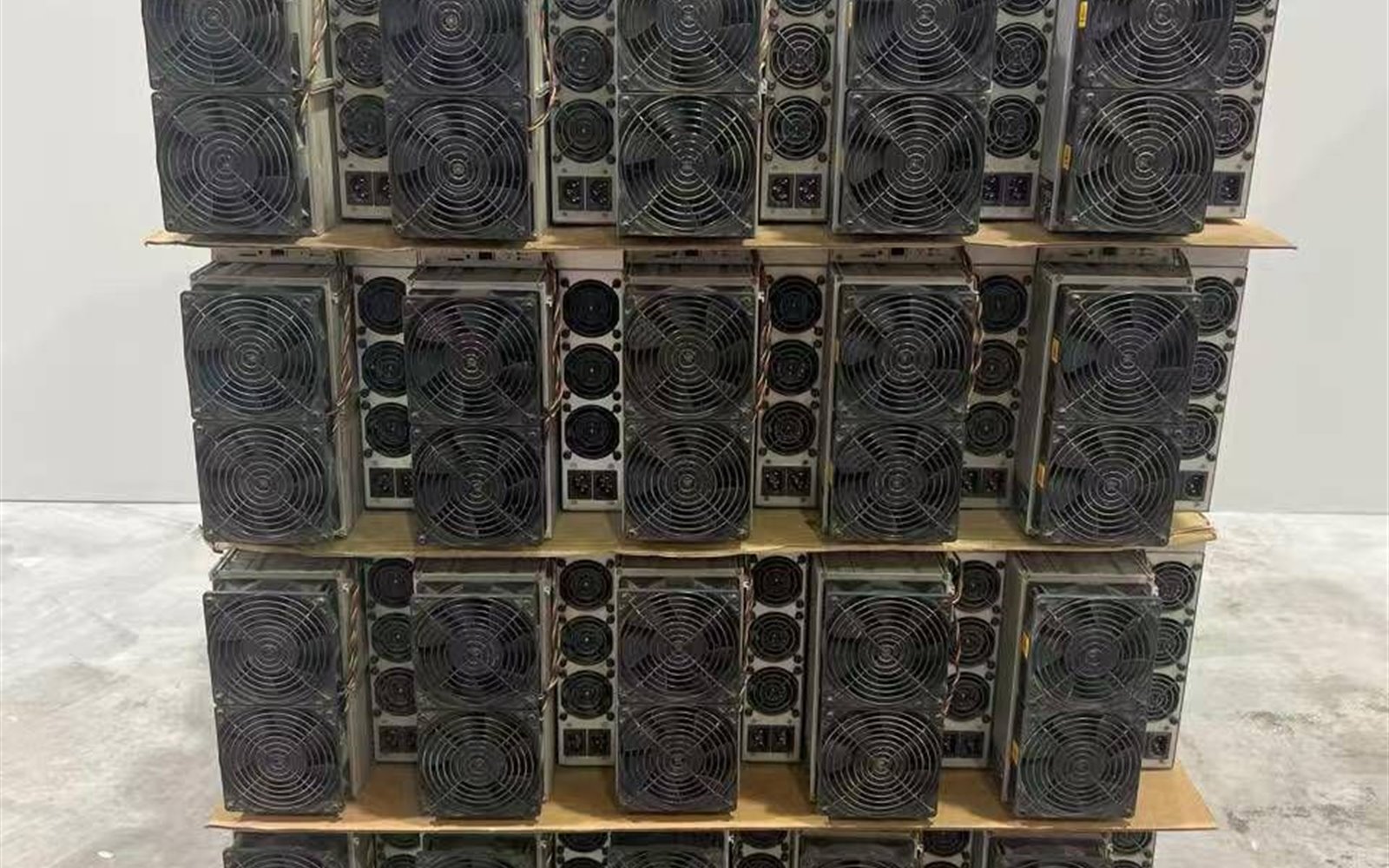 Batch of ASIC miners prepared for deployment